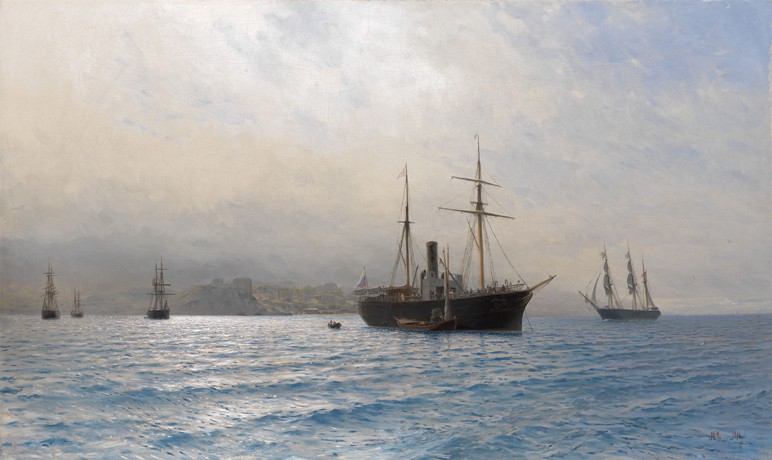 Russian Ship at the entrance to the Bosphorus strait, after the Russo-Turkish war of 1877–1878 de Lew Felixowitsch Lagorio