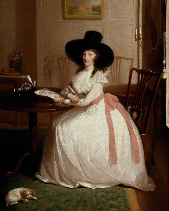 A portrait of Elizabeth Maria Chevallier de Lewis Vaslet
