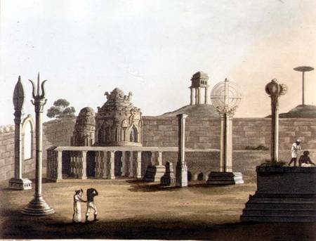 A Moorish Mosque at Bangalore, plate 19 from 'Pictorial Scenery in the Kingdom of Mysore' de Lieutenant James Hunter