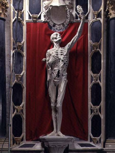 Flayed, or The Skeleton, the tomb of Rene de Chalon, Prince of Orange de Ligier Richier