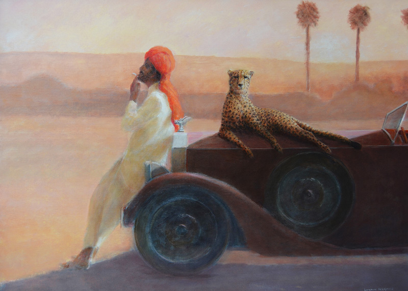Cheetah on the Bonnet de Lincoln  Seligman