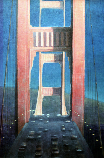 The Golden Gate Bridge, 1992 (acrylic on canvas)  de Lincoln  Seligman