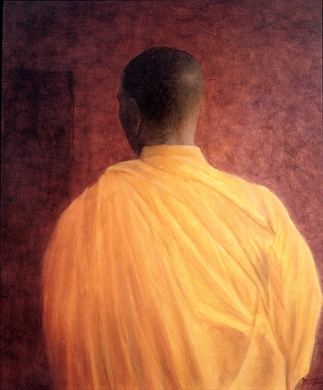 Buddhist Monk, 2005 (acrylic)  de Lincoln  Seligman