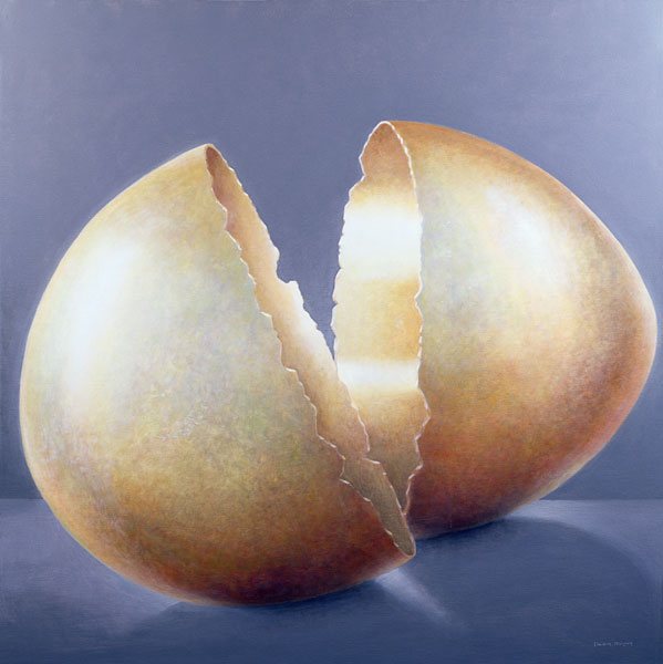 Cracked Bronze Age Egg (oil on canvas)  de Lincoln  Seligman