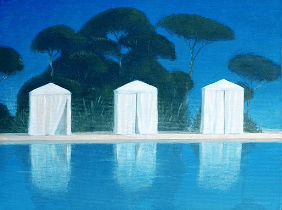 Pool Tents (oil on canvas)  de Lincoln  Seligman