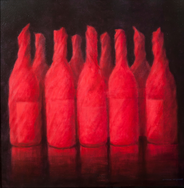 Red wrapped wine de Lincoln  Seligman