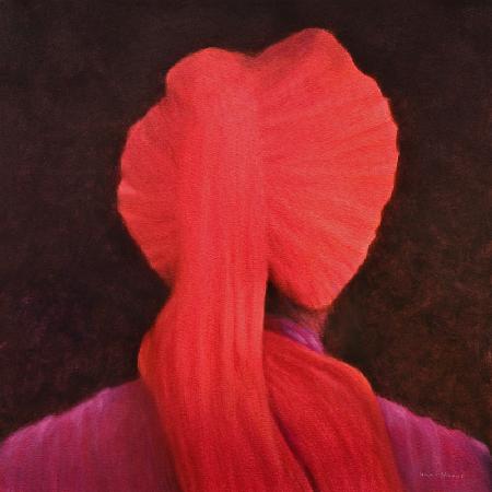 Red Turban in Shadow