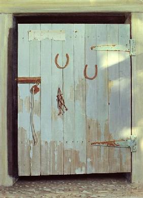 Stable Door, 1990 (acrylic on paper) 