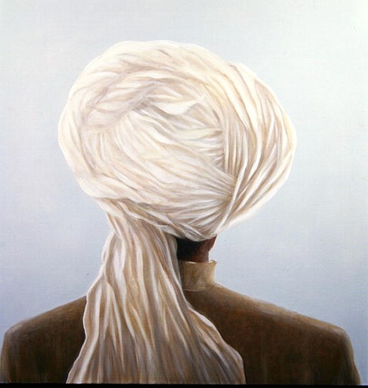 White Turban (oil on canvas)  de Lincoln  Seligman