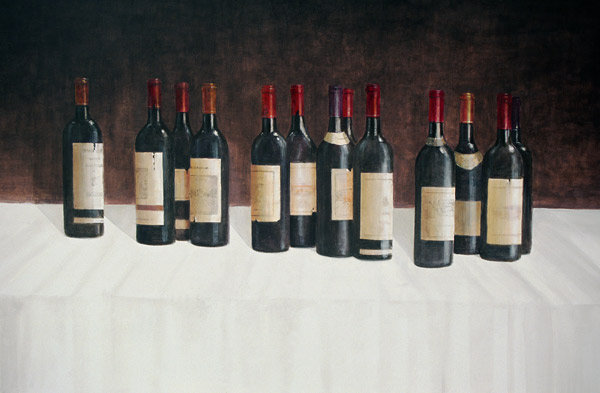 Winescape, Red, 2003 (acrylic on canvas)  de Lincoln  Seligman