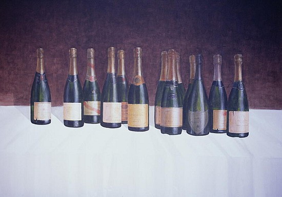 Winescape, Champagne, 2003 (acrylic on canvas)  de Lincoln  Seligman