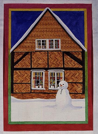 Snowman and Haybourne House de Linda  Benton