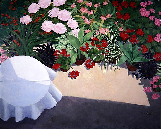 White tablecloth de Linda  Benton