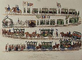 Carnival procession of the 35 engaged couples on t de Lithographie