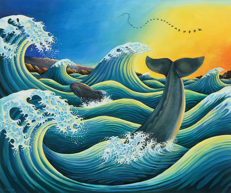 Celebration of the Whale, 1995  de Liz  Wright