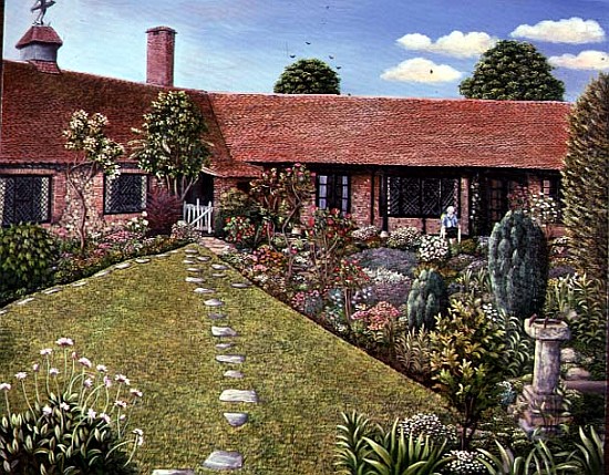 A Garden at Worthing, Sussex, 1983  de Liz  Wright