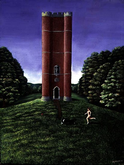Alfred''s Tower in Brewham Forest, 1979  de Liz  Wright