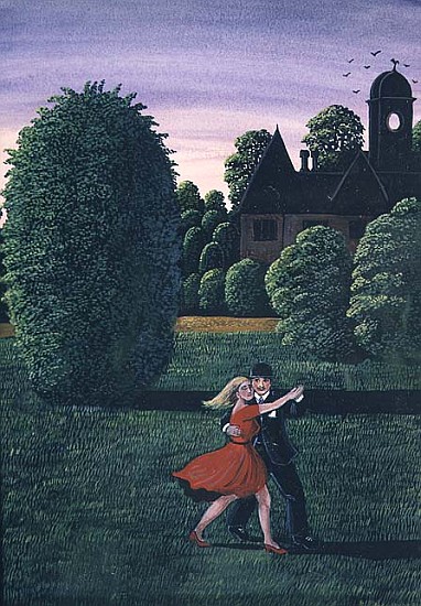 Dancing the Fandango, 1982 (gouache)  de Liz  Wright