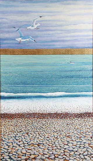 Seagulls, 2003 (oil on canvas)  de Liz  Wright
