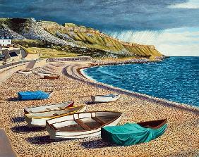 After a Storm on Chesil Beach, 2007 (oil on gessoed plywood) 