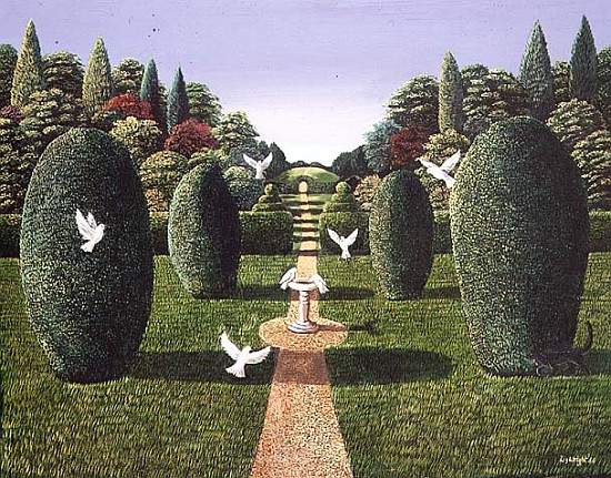 Topiary Garden, 1988 (panel)  de Liz  Wright