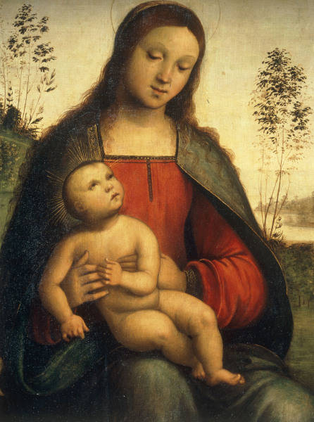 L.Costa /Mary with the Child/ Paint. de Lorenzo Costa