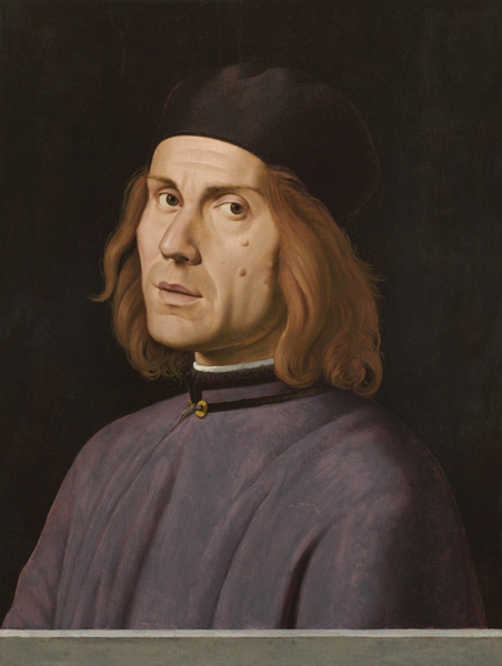 Portrait of Battista Fiera de Lorenzo Costa