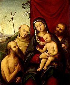 The Holy Family with Saints