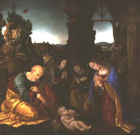 Madonna adoring the Christ Child de Lorenzo di Credi