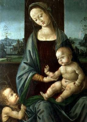 Madonna and Child with the Infant St. John the Baptist de Lorenzo di Credi