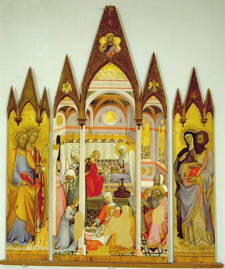 Panel from the door of the reliquary of Santa Maria della Scala depicting scenes of the Passion of C de Lorenzo di Pietro Vecchietta