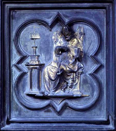 St Augustine, panel H of the North Doors of the Baptistery of San Giovanni de Lorenzo  Ghiberti