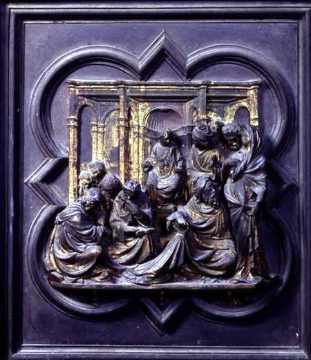 Christ Amongst the Doctors, fourth panel of the North Doors of the Baptistery of San Giovanni de Lorenzo  Ghiberti