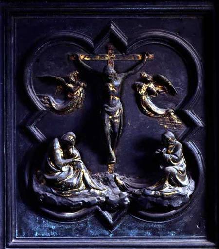 The Crucifixion, eighteenth panel of the North Doors of the Baptistery of San Giovanni de Lorenzo  Ghiberti