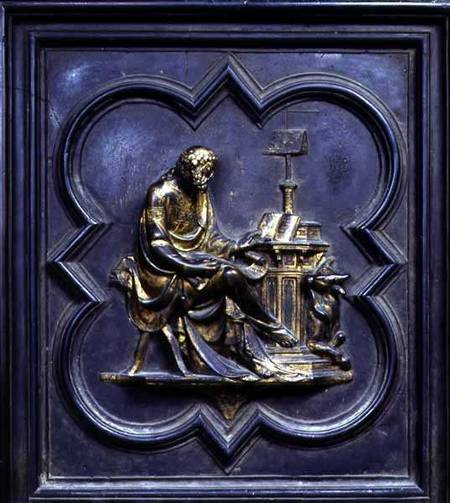 St Luke the Evangelist, panel C of the North Doors of the Baptistery of San Giovanni de Lorenzo  Ghiberti