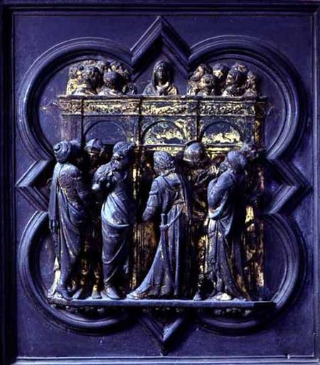 Pentecost, twentieth panel of the North Doors of the Baptistery of San Giovanni de Lorenzo  Ghiberti