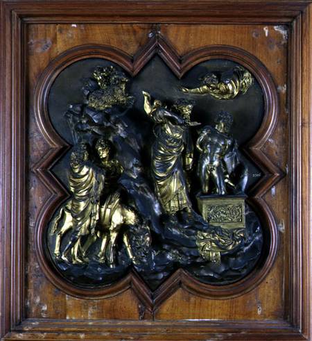 The Sacrifice of Isaac, bronze competition relief for the Baptistry Doors, Florence de Lorenzo  Ghiberti