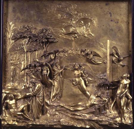 The Story of Adam: the Creation of Adam and Eve, the Temptation and the Expulsion from the Garden, o de Lorenzo  Ghiberti