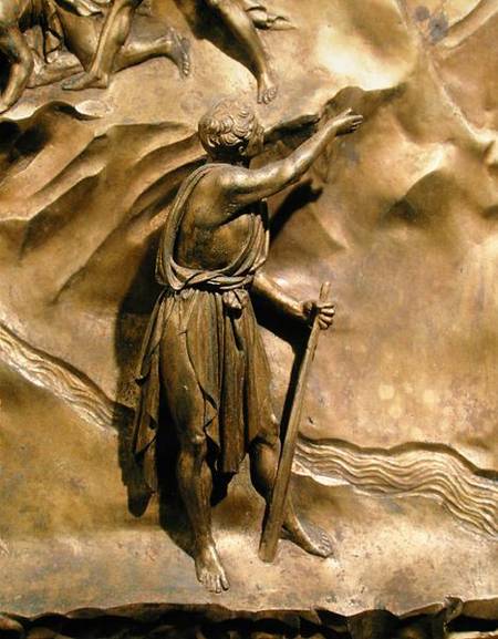 The Story of Cain and Abel, detail of Cain, original panel from the East Doors of the Baptistery de Lorenzo  Ghiberti
