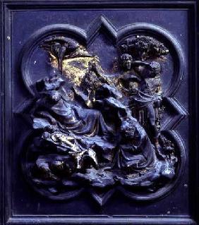 The Nativity, second panel of the North Doors of the Baptistery of San Giovanni
