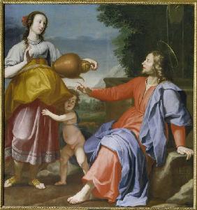 Cristo y el samaritano en la fuente