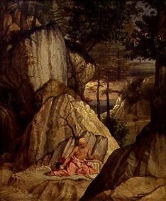 The St. Hieronymus in the desert de Lorenzo Lotto
