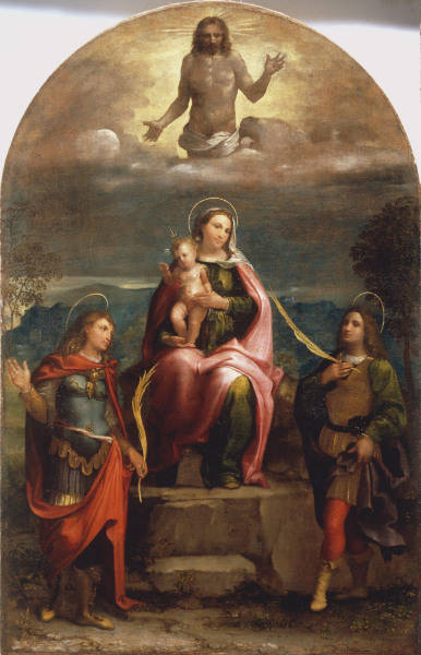 L.Lotto / Mary w.Child, Vitus, Modestus de Lorenzo Lotto