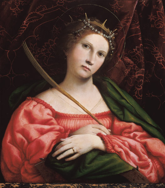 Saint Katharina. de Lorenzo Lotto