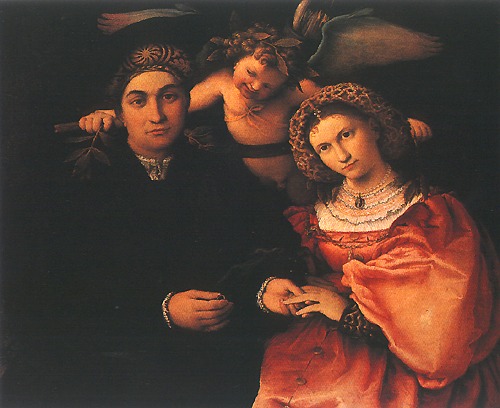Marsilio Cassotto and his wife de Lorenzo Lotto