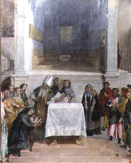 The Presentation of Christ in the Temple de Lorenzo Lotto