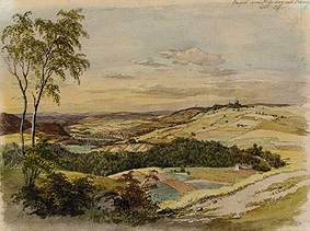 View of the Stuffenberg to Kissingen de Lorenzo Quaglio d.J.