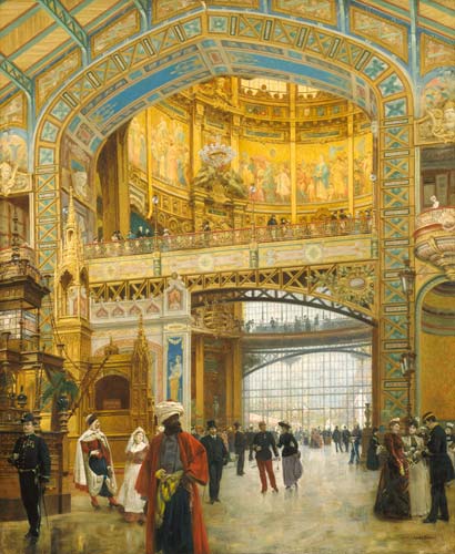 The Central Dome of the Universal Exhibition of 1889 de Louis Beroud