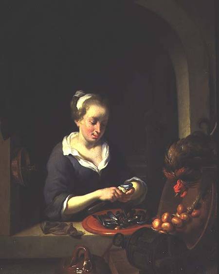 The Kitchenmaid (panel) de Louis de Moni