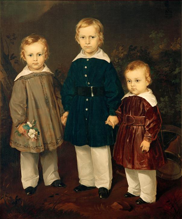 Die drei Söhne des Freiherrn von Bechtolsheim de Louis Ferdinand von Rayski